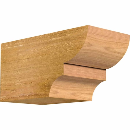 Ekena Millwork Ridgewood Rough Sawn Rafter Tail, Western Red Cedar, 6"W x 6"H x 12"L RFT06X06X12RID00RWR